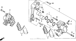 ST1100 St1100 fr. brake caliper 95-98