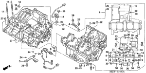 CB1300S (ABS) Картер двигателя