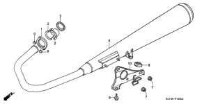 CG125 Глушитель