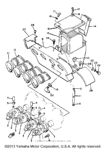 XJ650H Впускная система