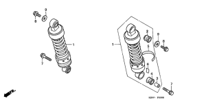 CMX250C Rear cushion