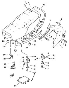 XS400 Сиденье