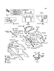 ZX400 カウリング