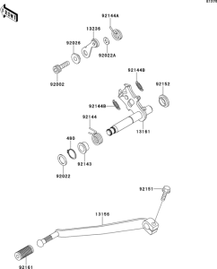 EJ650 Механизм переключения передач