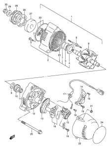 GSF600 Альтернатор