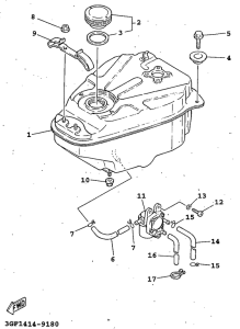 CR50Z Топливный бак