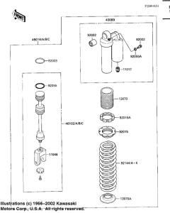  Абсорбер удавный в сборе задний