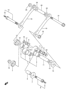 DR350 Втулки заднего рычага