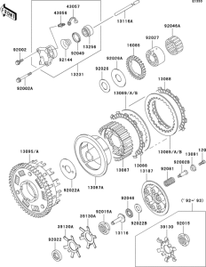 ZR1100 Сцепление