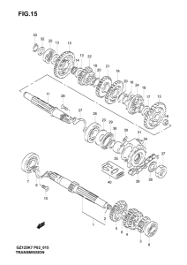 GZ125 Трансмиссия