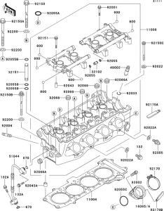 ZX750 Головка цилиндров