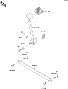 BN125 Педаль тормоза