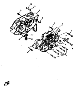 DT80 Картер двигателя
