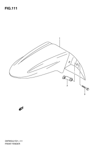 GSF650 (ABS) Переднее крыло