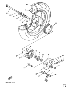 CY50 Переднее колесо