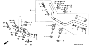 VT600C Handle pipe / top bridge