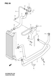 UH125 Радиатор hose