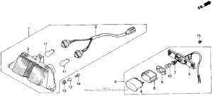 VFR750R Фонарь