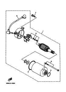 XV250S Стартерный мотор