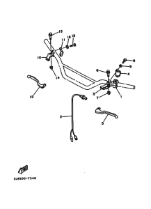 BW350 BW350U Interruptor  manillar&palanc