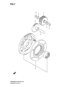 DR650 Муфта стартера