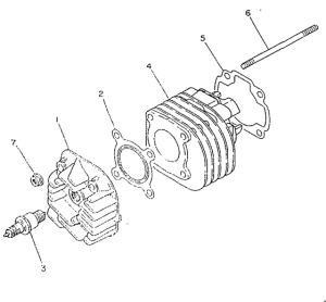 CY50R Cilindro, culata