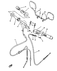 TZR125 Manillar-cables