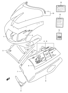 GSX-R400 Cowling body