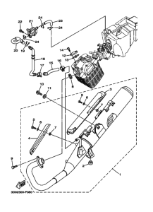 YBR125ED Выхлоп