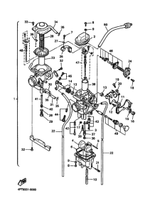 XT600E Carburetor assy