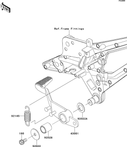 ZR800 Педаль тормоза
