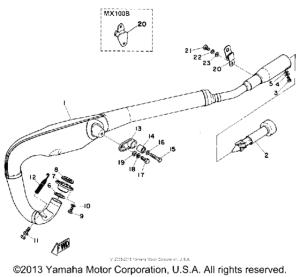 MX100A Выхлопная система