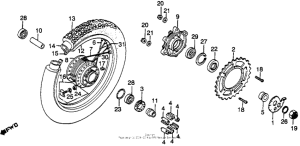 XL500R Xl500r rear wheel 82
