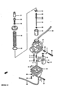 DR125 Carburetor assy