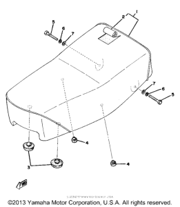 YZ80D Сиденье