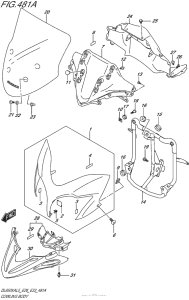 DL650X (ABS) Cowling Body