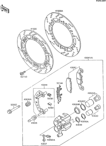 ZX600 Передний тормоз