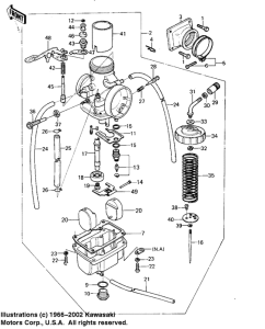 KX125 Carburetor assy