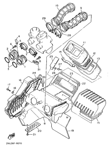 XT600 Впускная система