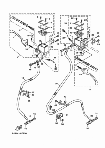 YW125 Главный тормозной цилиндр