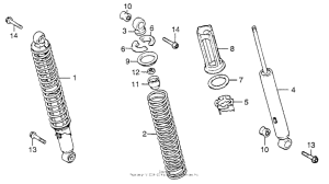 XL250 Задние амортизаторы