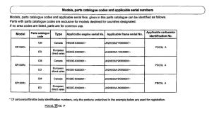 XR100 *Applicable serial numbers