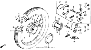 NC50 Переднее колесо