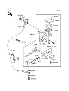 ZR1100 Цилиндр сцепления