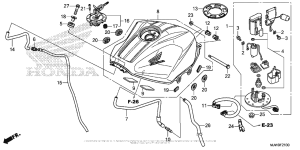 CB500F (ABS) Fuel Tank + Fuel Pump