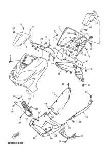 YP125E Protege jambe