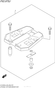 DL1000 (ABS) Optional (Top Case Bracket Set)