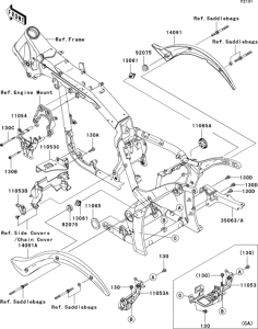 VN2000 Рама ,крепежные детали