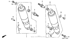 GL1500CD Задние амортизаторы