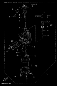 YN100 Carburetor assy